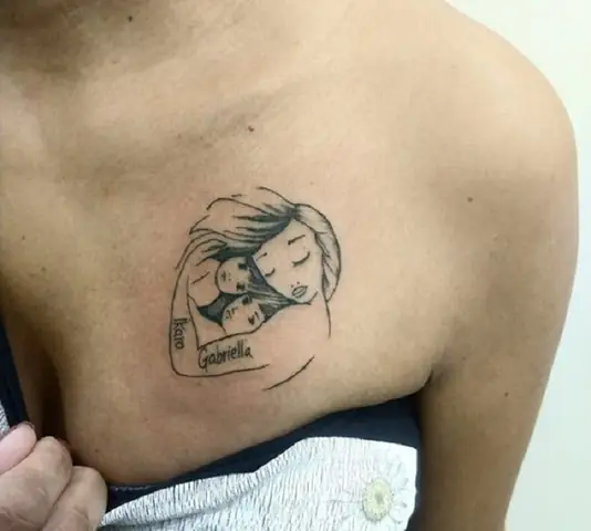 10 Hình Xăm Mẹ Bồng Con Ở Ngực 10 Hình Xăm Mẹ Bồng Con Ở Ngực