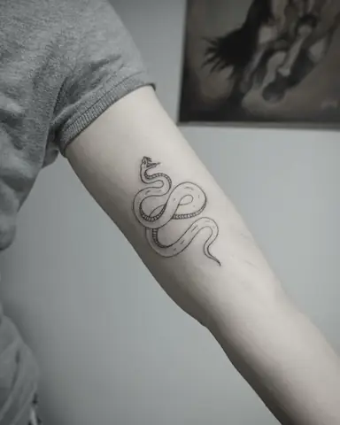 Hình Xăm Medusa Mini
