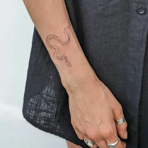 Hình Xăm Medusa Mini