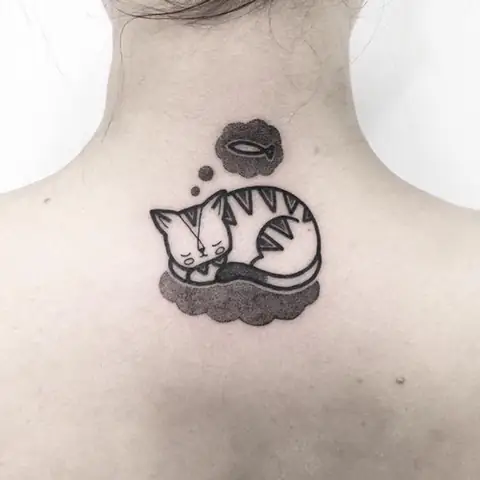 Hình Xăm Con Mèo Nhỏ