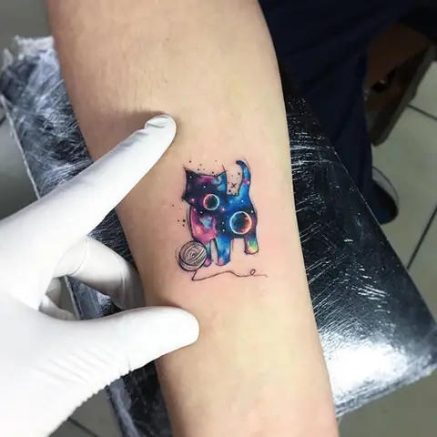 Hình Xăm Con Mèo Nhỏ