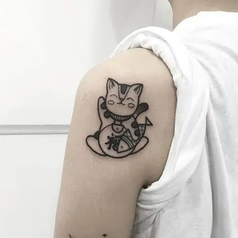 Hình Xăm Con Mèo Nhỏ