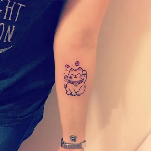 Hình Xăm Con Mèo Nhỏ