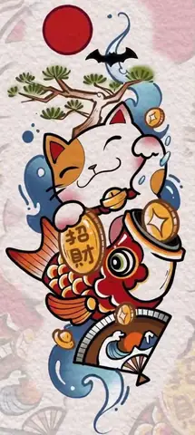 Hình Ảnh Cho Hình Xăm Mèo Thần Tài Hợp Với Mệnh Nào: Hình Ảnh Cho Hình Xăm Mèo Thần Tài Hợp Với Mệnh Nào: