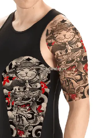 Giá»i Thiá»u Hình Xäm Mèo Tháº§n Tài Nháº­t Cá»