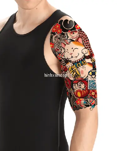 Äáº·c Äiá»m Thiáº¿t Káº¿ Hình Xäm Mèo Tháº§n Tài Nháº­t Cá»