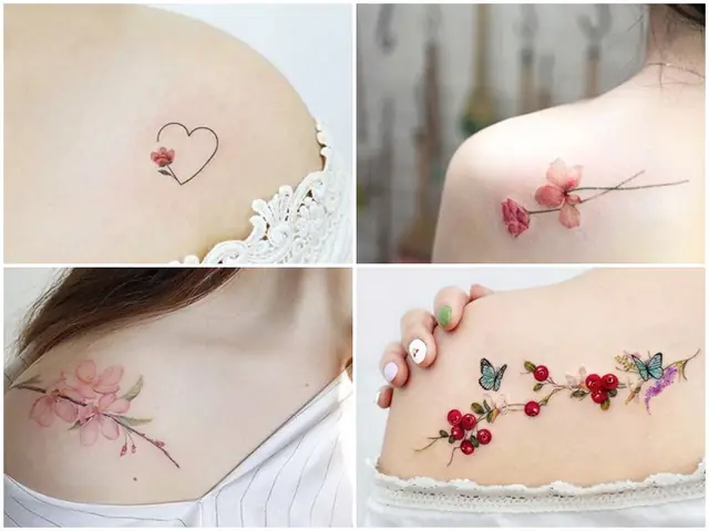 Hình Xăm Mini Cute Trên Vai