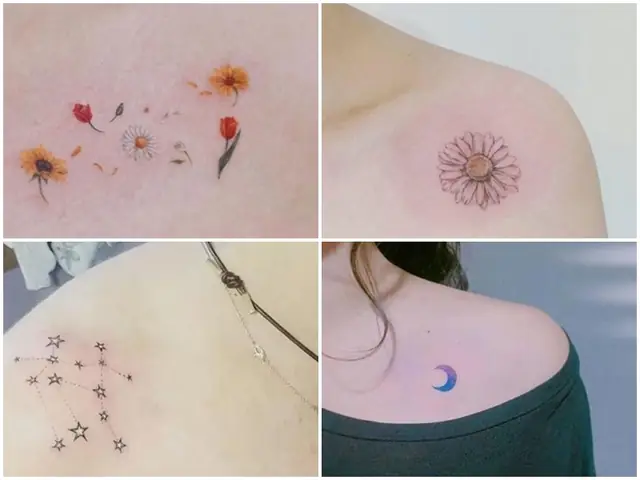 Hình Xăm Mini Cute Trên Vai