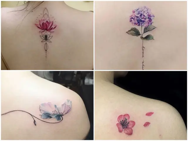 Hình Xăm Đẹp Chủ Đề Hoa