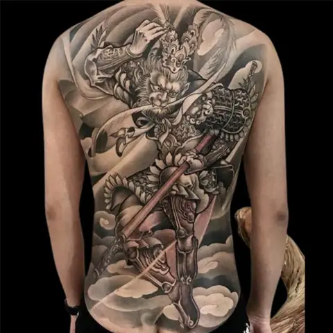 Hình Xăm Tôn Ngộ Không Full Lưng
