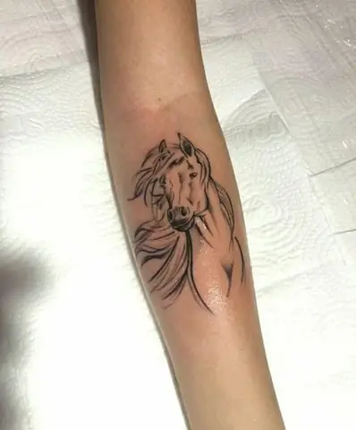 Hình Xăm Ngựa Mini Cho Nữ