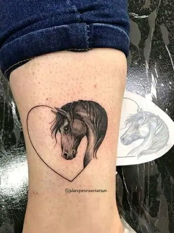 Hình Xăm Ngựa Mini Cho Nam