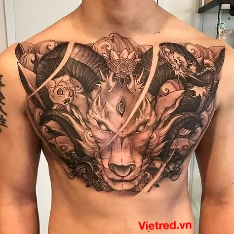 Trọn Bộ Hình Xăm Nhật Cổ Châu Á Ở Ngực Full Kín Ngực Đẹp Xu Hướng 2023