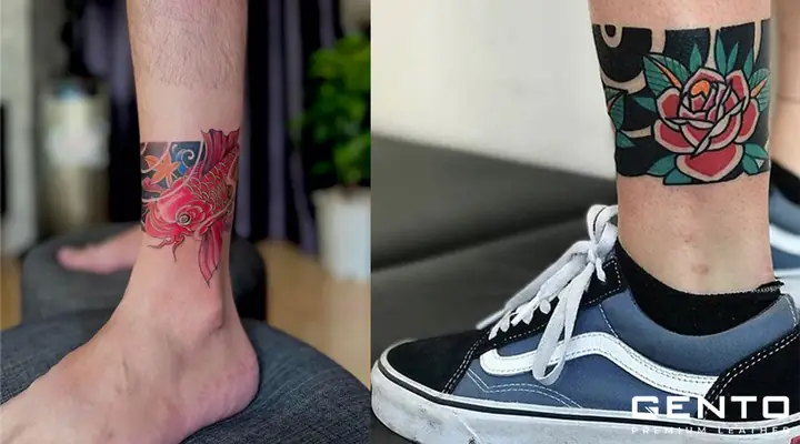 Hình Xăm Nhật Cổ Vòng Chân