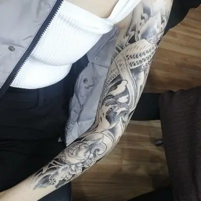 Hình Ảnh Cho Hình Xăm Nửa Cánh Tay Nam: