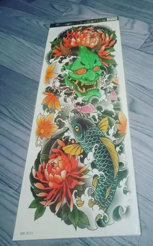 Hình Ảnh Cho Hình Xăm Cá Chép Mặt Quỷ Nửa Lưng: