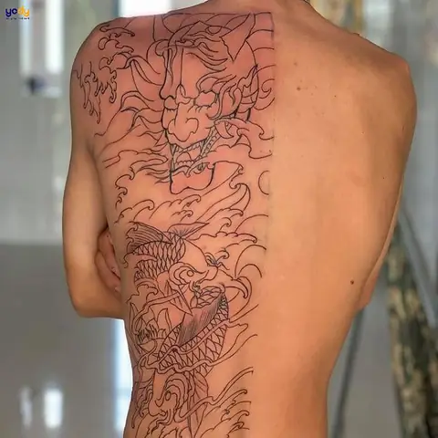 Hình Ảnh Cho Hình Xăm Nửa Lưng Nhật Cổ: Hình Ảnh Cho Hình Xăm Nửa Lưng Nhật Cổ: