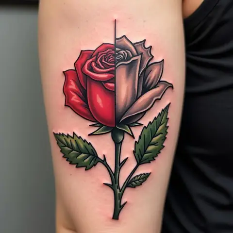 Mau-tattoo-hoa-hong-nua-thien-nua-ac-voi-ve-dep-va-tan-lui