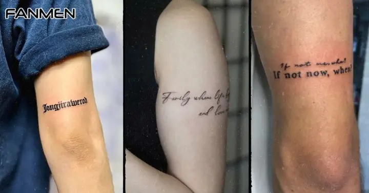 Top Những Hình Xăm Chữ Đẹp Cho Nam Ở Bắp Tay Đơn Giản, Đẹp Và Ý Nghĩa Top Những Hình Xăm Chữ Đẹp Cho Nam Ở Bắp Tay Đơn Giản, Đẹp Và Ý Nghĩa