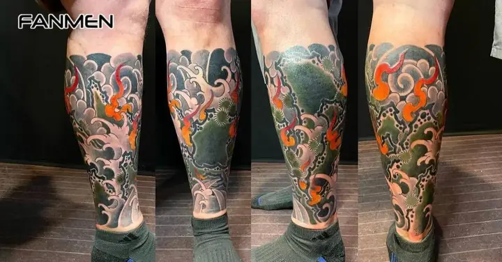 Japanese Leg Tattoo (hình Xăm Phong Cách Nhật Bản)