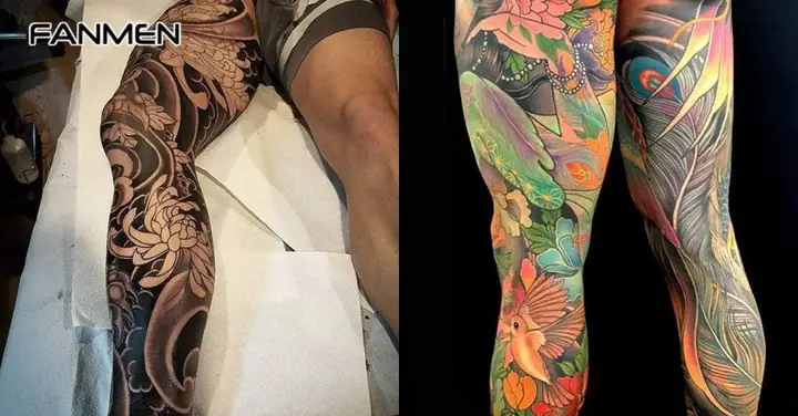 Full Leg Tattoo (hình Xăm Kín Chân)