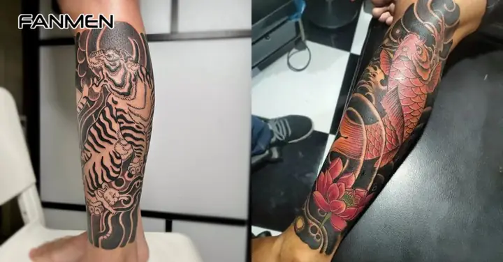 Japanese Leg Tattoo (hình Xăm Phong Cách Nhật Bản)