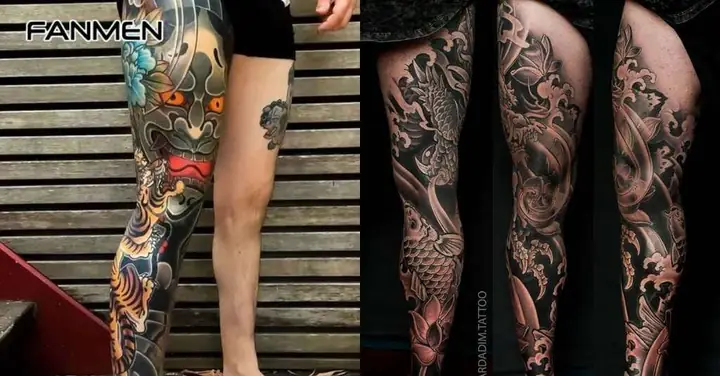 Japanese Leg Tattoo (hình Xăm Phong Cách Nhật Bản)