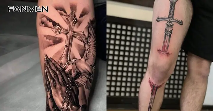 Religious Leg Tattoo (hình Xăm Tôn Giáo)
