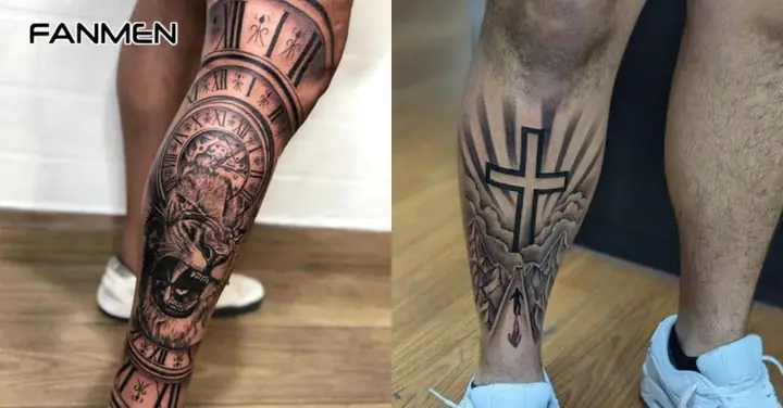Religious Leg Tattoo (hình Xăm Tôn Giáo)