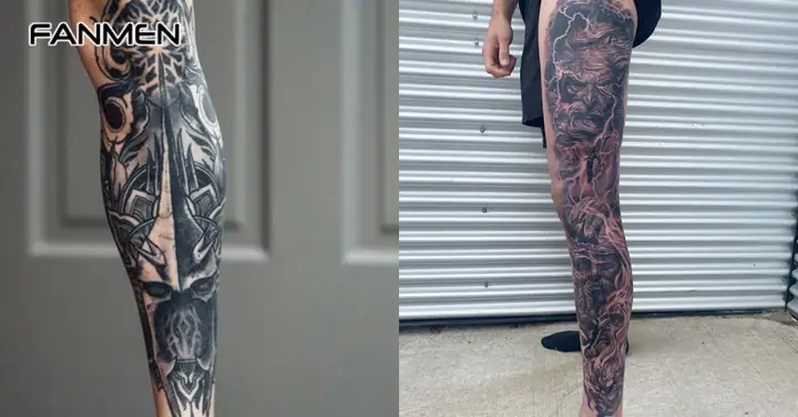 Side Leg Tattoo (hình Xăm Một Bên Chân)