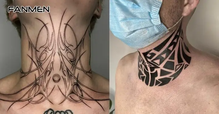Hình Xăm Full Cổ Nam