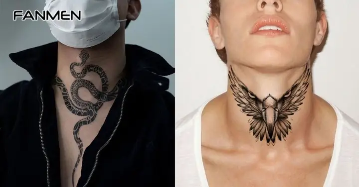 Hình Xăm Ở Trước Cổ Nam