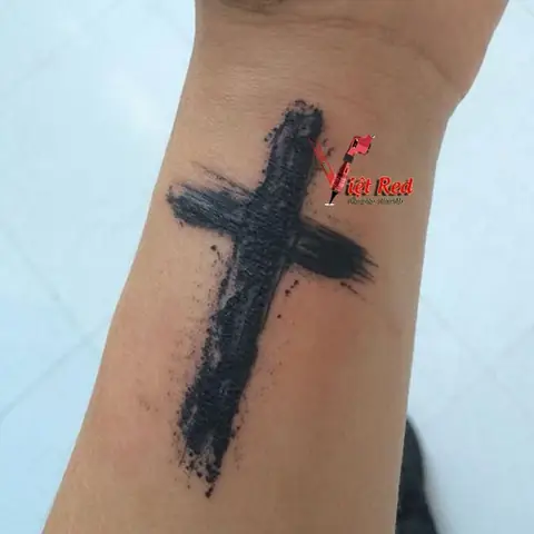 Hình Xăm Chữ Thập Trên Cổ Tay Hình Xăm Chữ Thập Trên Cổ Tay