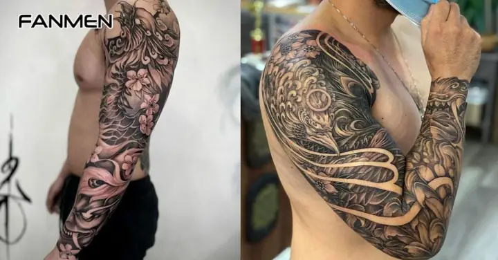 Hình Xăm Phượng Hoàng Lửa Cho Nam Full Tay Hình Xăm Phượng Hoàng Lửa Cho Nam Full Tay