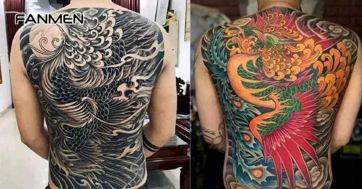 Hình Xăm Phượng Hoàng Full Lưng Hình Xăm Phượng Hoàng Full Lưng