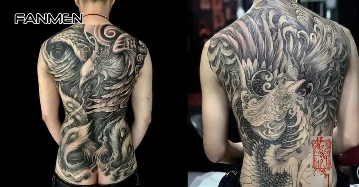 Hình Xăm Phượng Hoàng Full Lưng Hình Xăm Phượng Hoàng Full Lưng