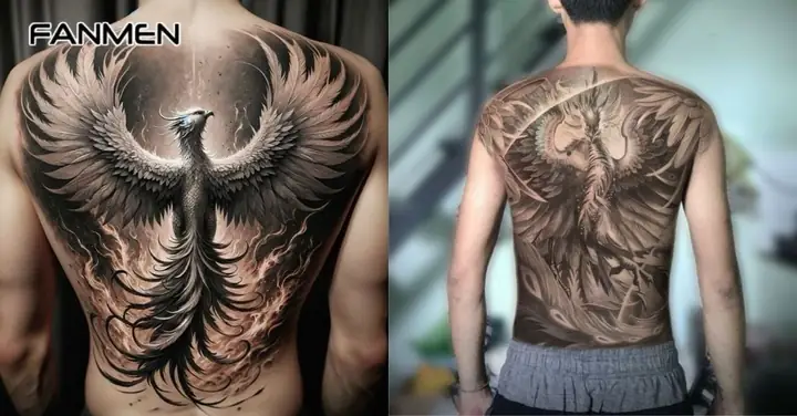Hình Xăm Phượng Hoàng Full Lưng Hình Xăm Phượng Hoàng Full Lưng