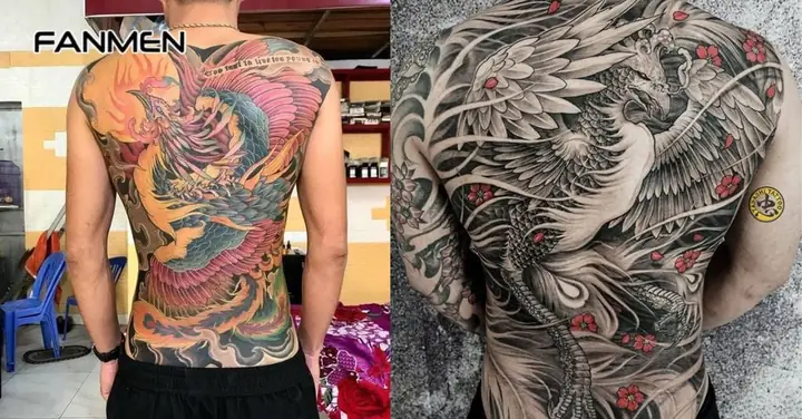 Hình Xăm Phượng Hoàng Full Lưng Hình Xăm Phượng Hoàng Full Lưng