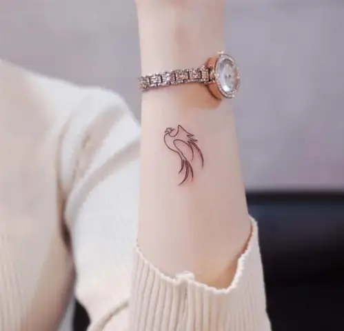 Hình Xăm Phượng Hoàng Lửa Trên Tay