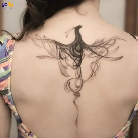 Hình Xăm Phượng Hoàng Nửa Lưng Hình Xăm Phượng Hoàng Nửa Lưng