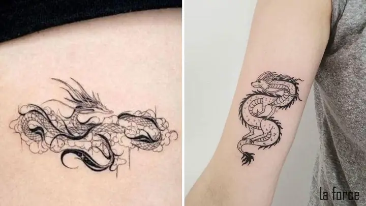 Hình Xăm Rồng Nhỏ Hình Xăm Rồng Nhỏ