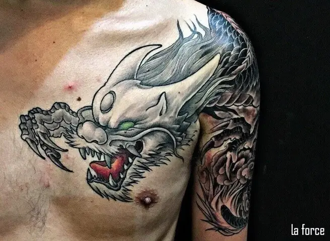 Hình Xăm Đầu Rồng Đẹp