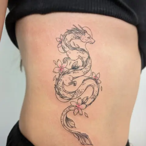 Hình Xăm Con Rồng Đơn Giản Mà Đẹp