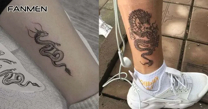 Hình Xăm Rồng Ở Chân