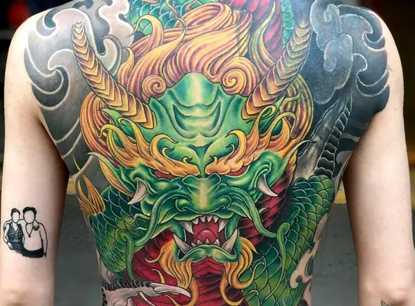 Hình Xăm Rồng Xanh Hình Xăm Rồng Xanh