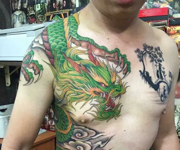 Hình Xăm Rồng Xanh Hình Xăm Rồng Xanh