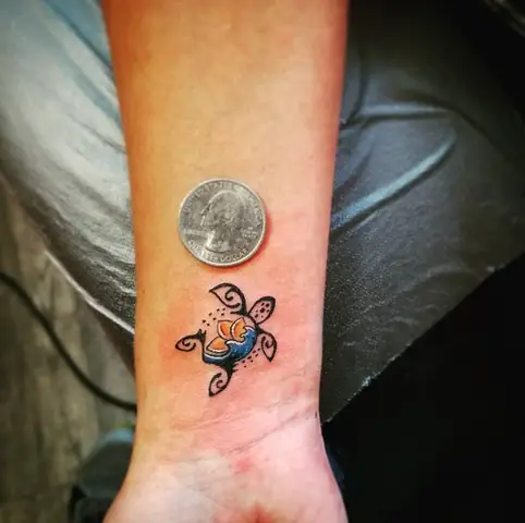 Hình Xăm Con Rùa Mini
