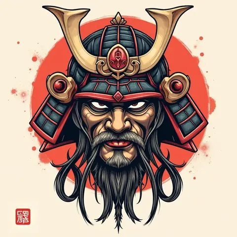 Các Mẫu Thiết Kế Hình Xăm Samurai Mặt Quỷ Full Lưng Phổ Biến Và Độc Đáo