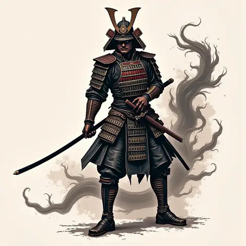 Các Mẫu Thiết Kế Hình Xăm Samurai Mặt Quỷ Full Lưng Phổ Biến Và Độc Đáo