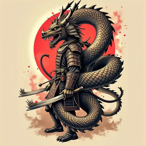 Các Mẫu Thiết Kế Hình Xăm Samurai Mặt Quỷ Full Lưng Phổ Biến Và Độc Đáo